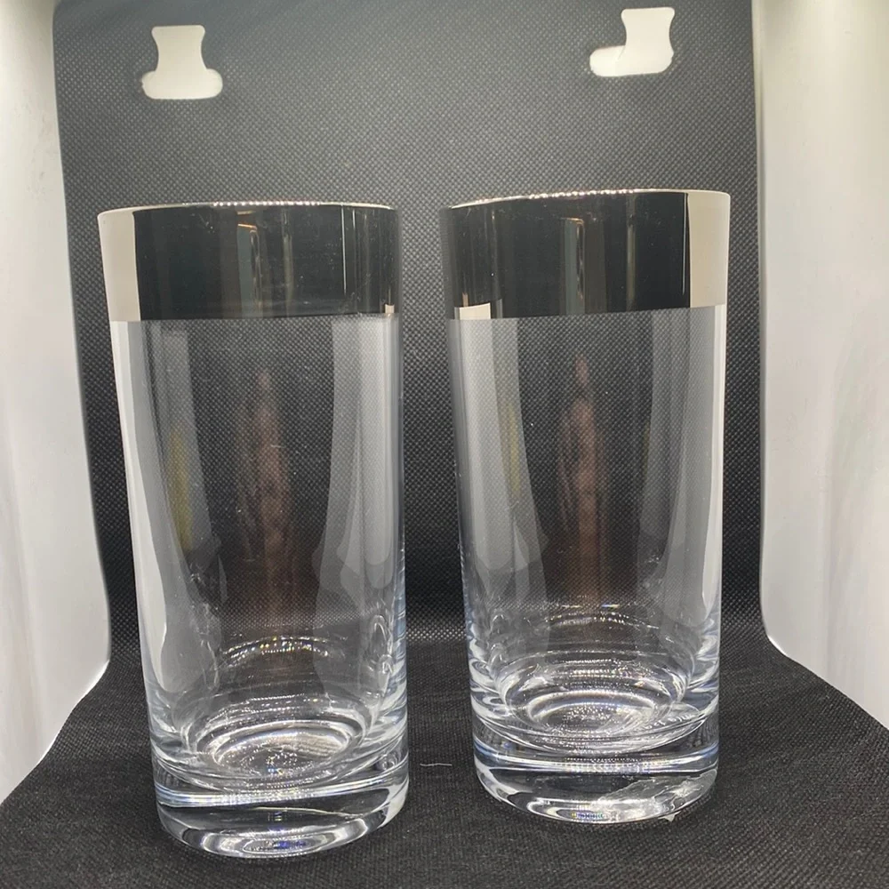 Set (2) West Elm high ball glasses, never used.